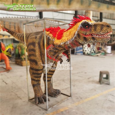 Realistinis „T Rex“ kailio dinozaurų kostiumas