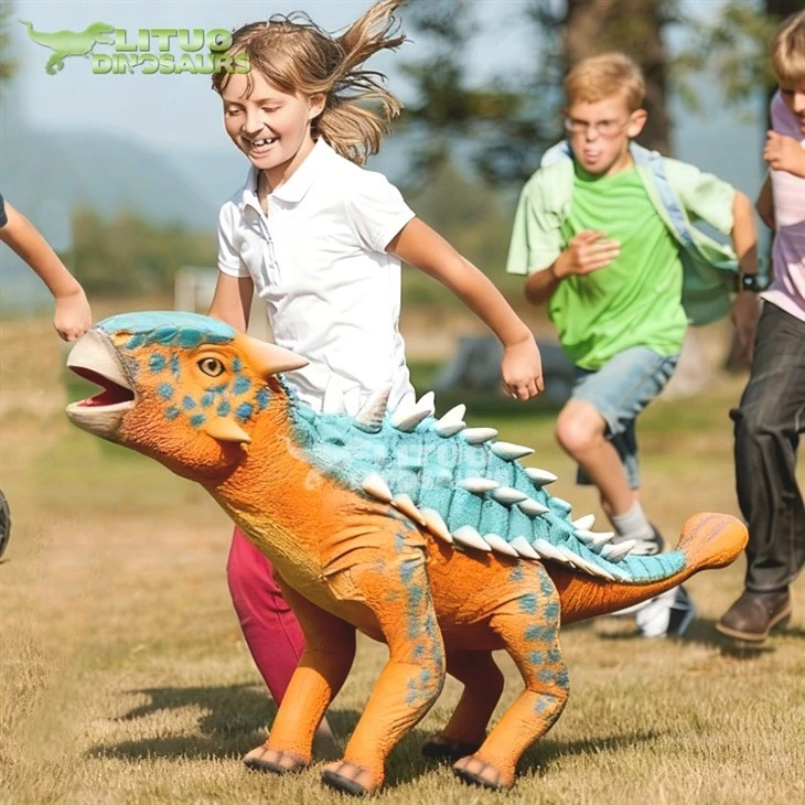Nuotolinio valdymo pultas Ankilosauras Interaktyvus animatronic robotas šuo dinozauras