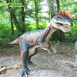 Animatronic Realistinis dinozaurų dilofozauras